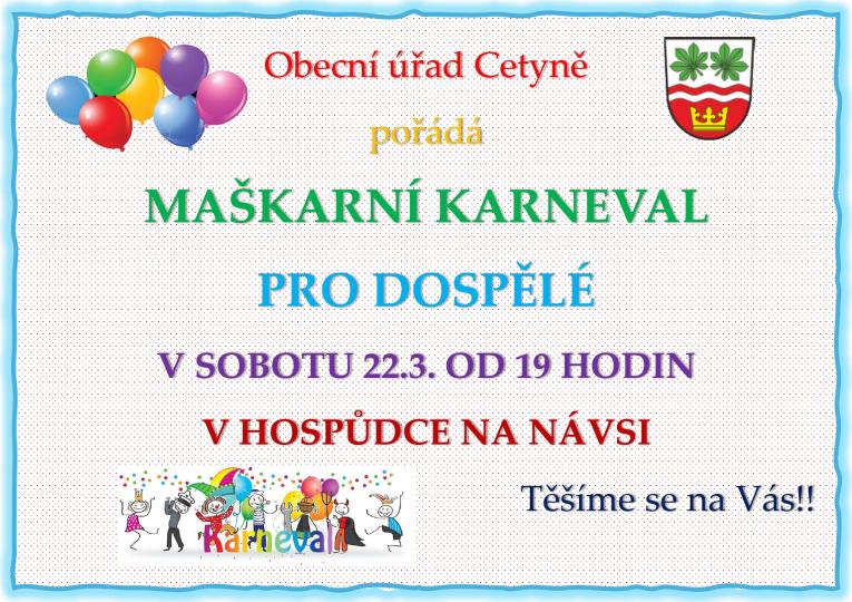 Karneval dospělí 2025
