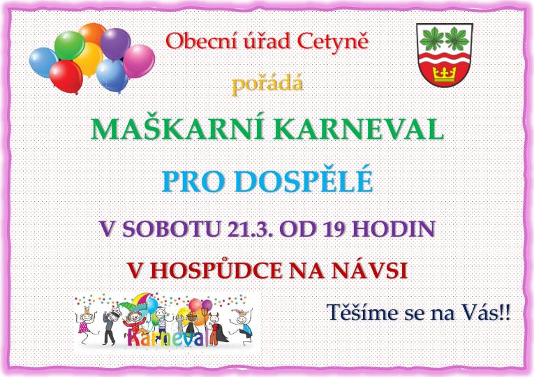 Karneval dospělí 2026